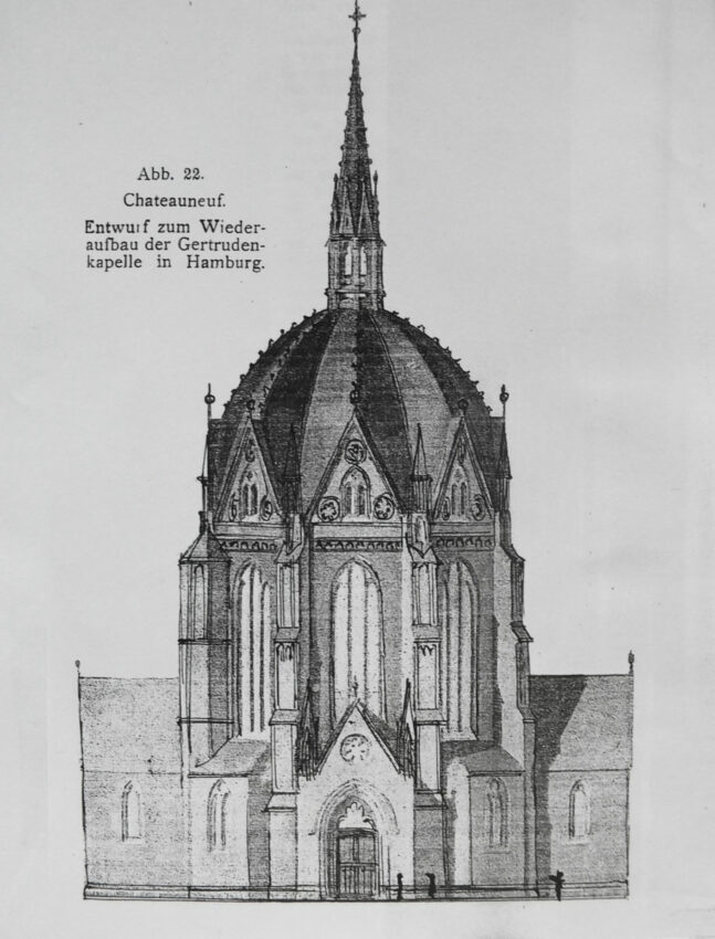 Hamburg Zentralbau St. Gertrud als neugotische Rekonstruktion
