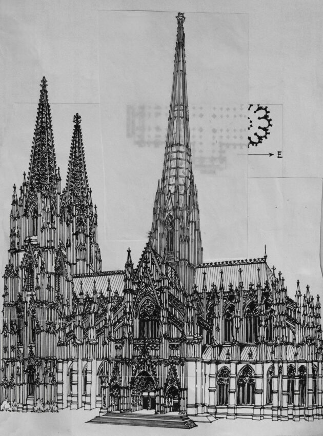 Köln Dom St. Peter mit hohem Vierungsturm