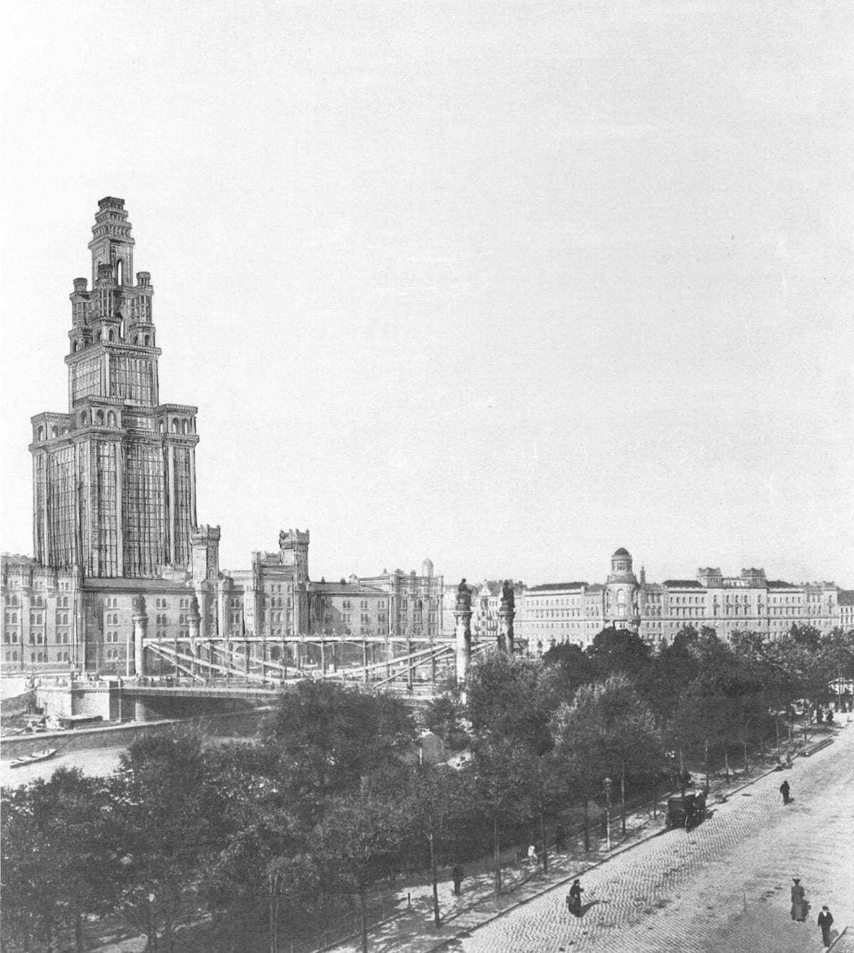 Sanierungsturm in der Rossauer Kaserne