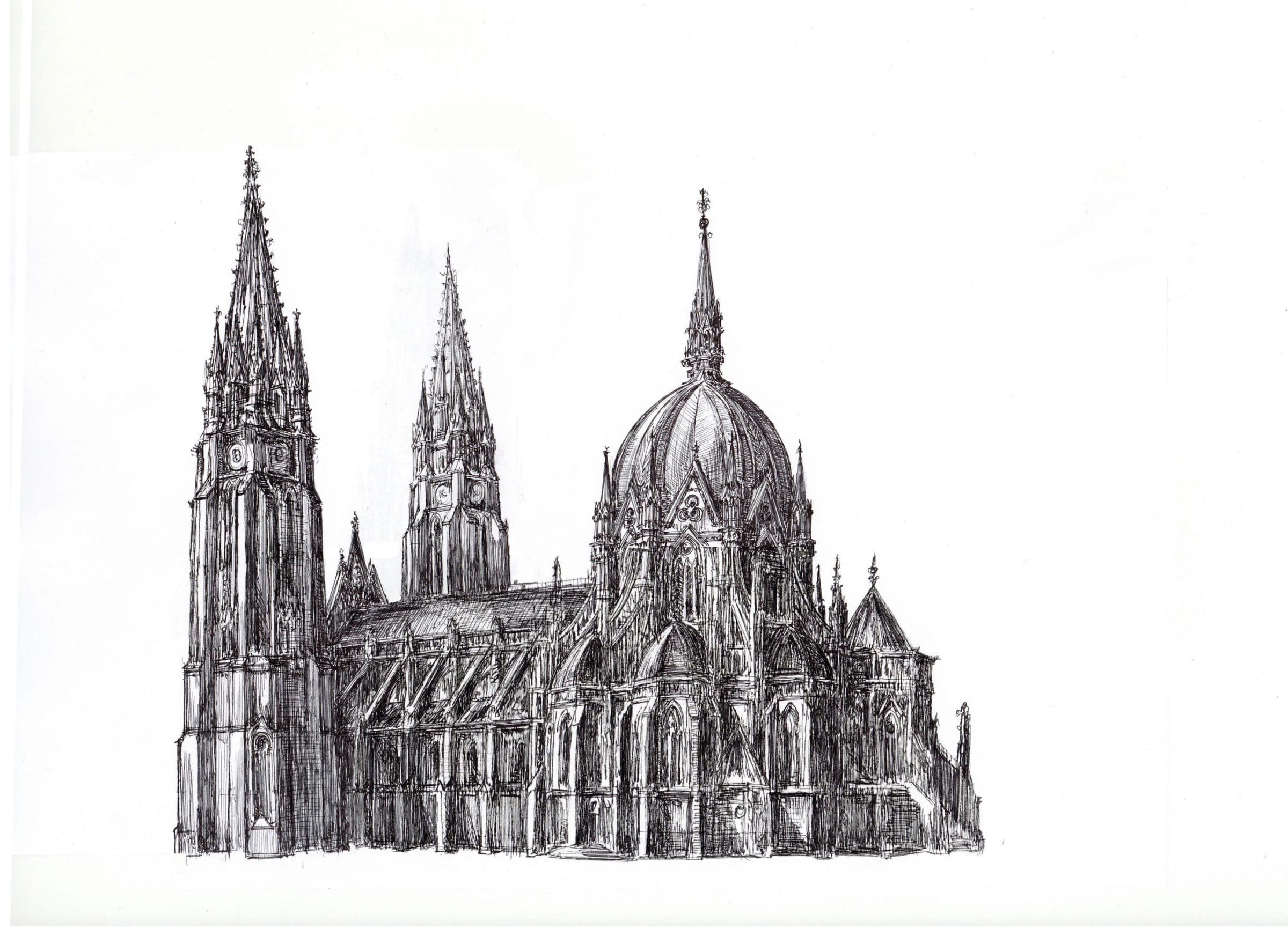 Vischerad. Neue Peter-Paulskirche Perspektive