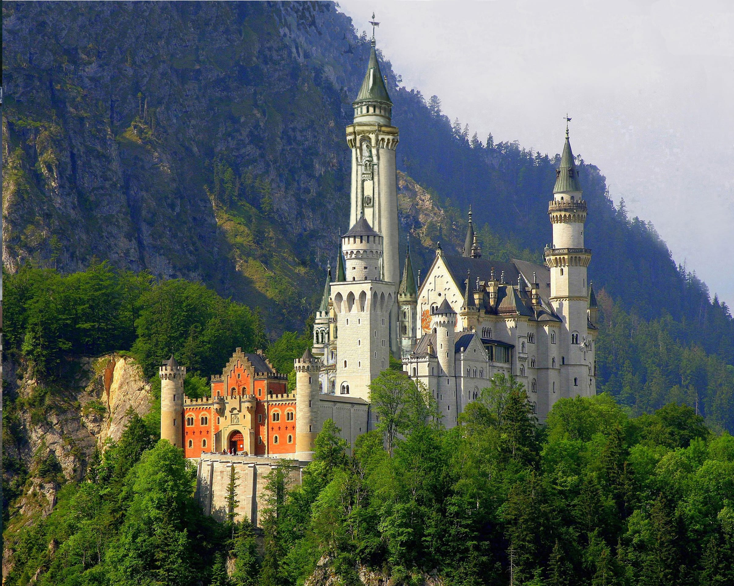 Neuschwanstein. Ansicht von Nordosten