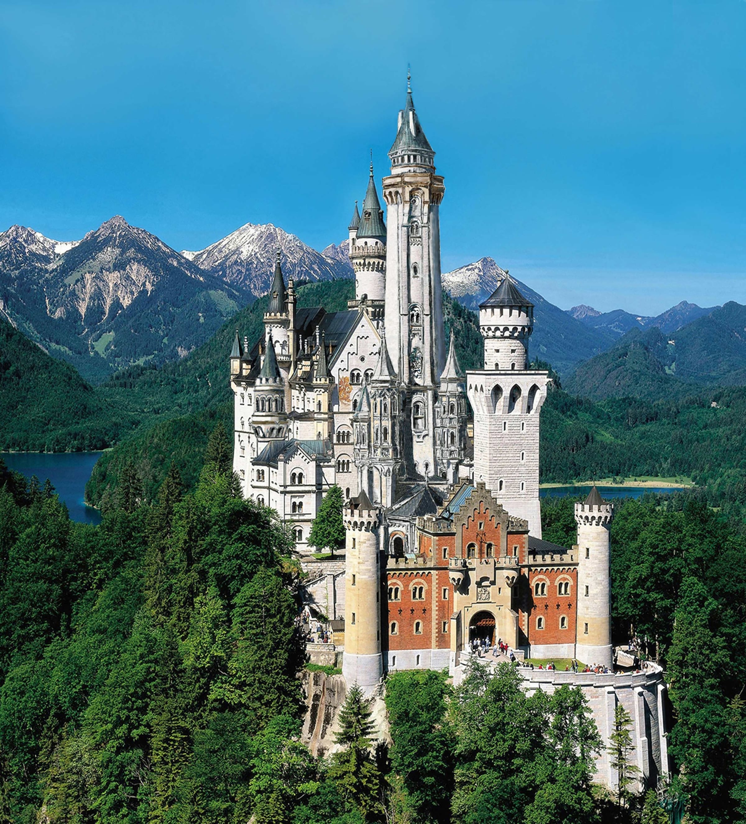 Neuschwanstein. Ansicht von Osten
