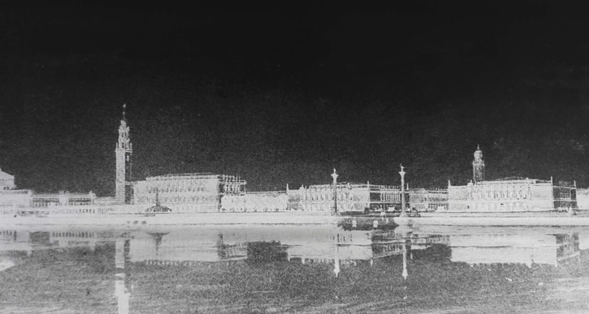 Dresden. Museumsufer nach Generalplan von Wilhelm Kreis und Paul Andrae. Südansicht.