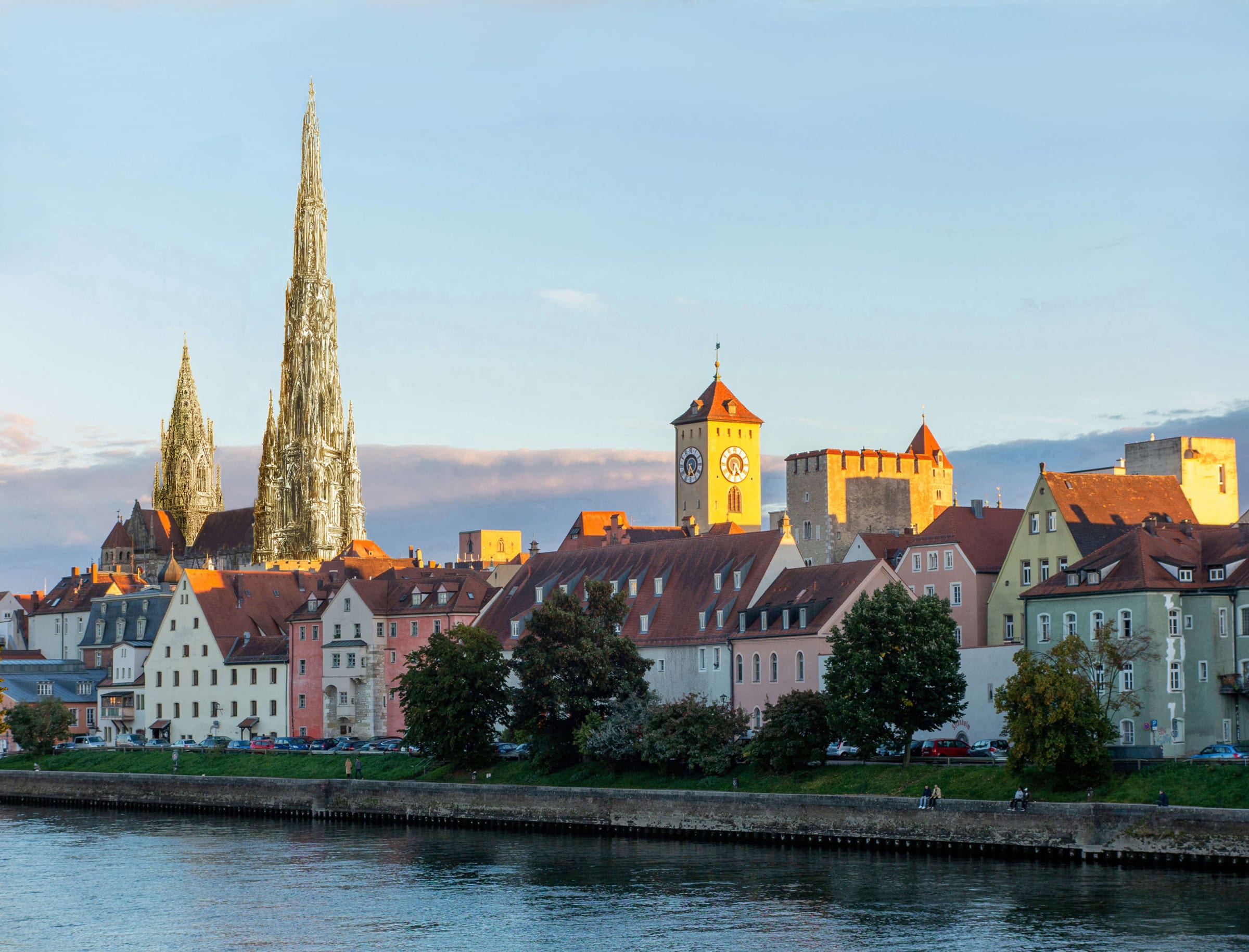 Großer Einturmplan (182 m) von 1400 mit Vierungsturm für St. Peter