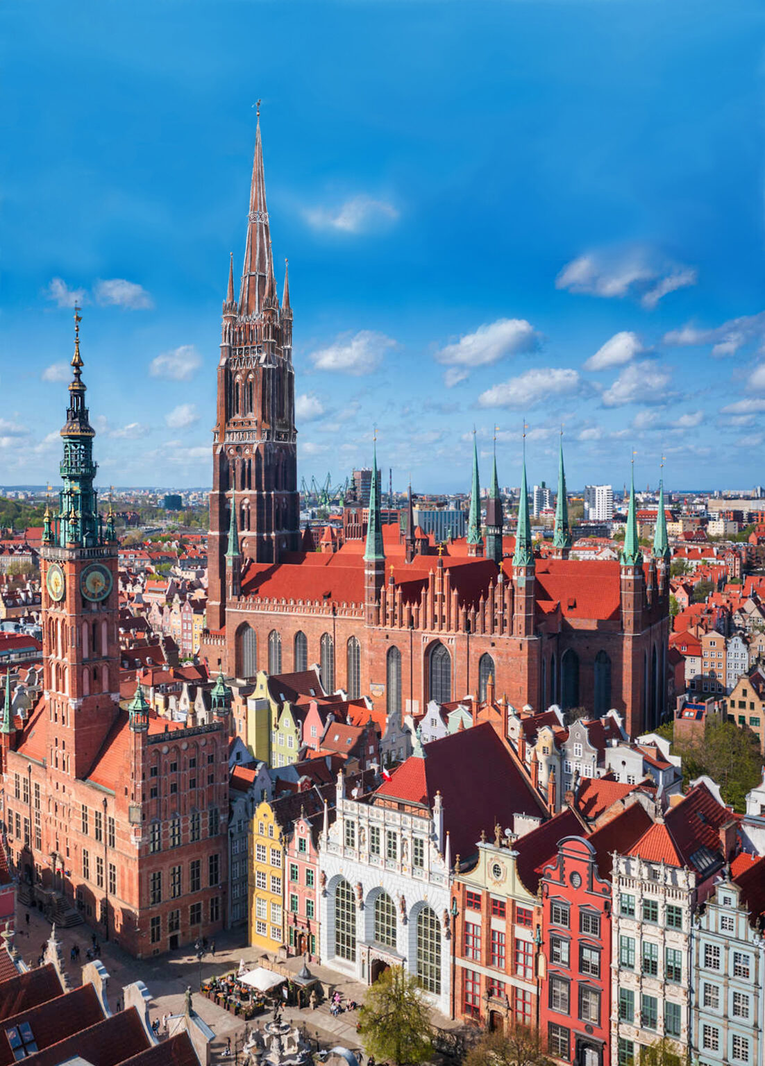 Turmabschluss mit Steinhelm für Danzigs Marienkirche