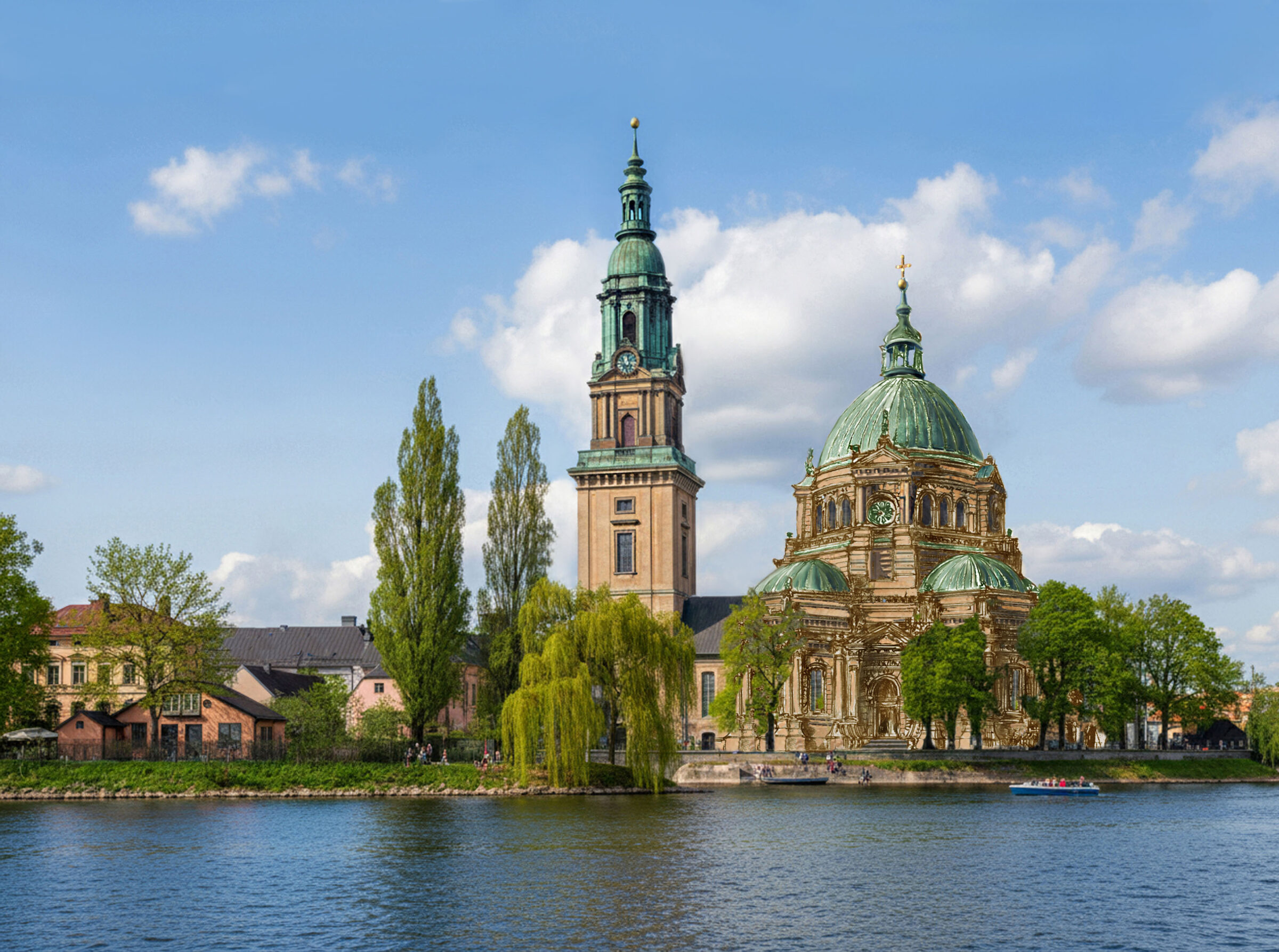 Heilig-Geist-Kirche in Farbe