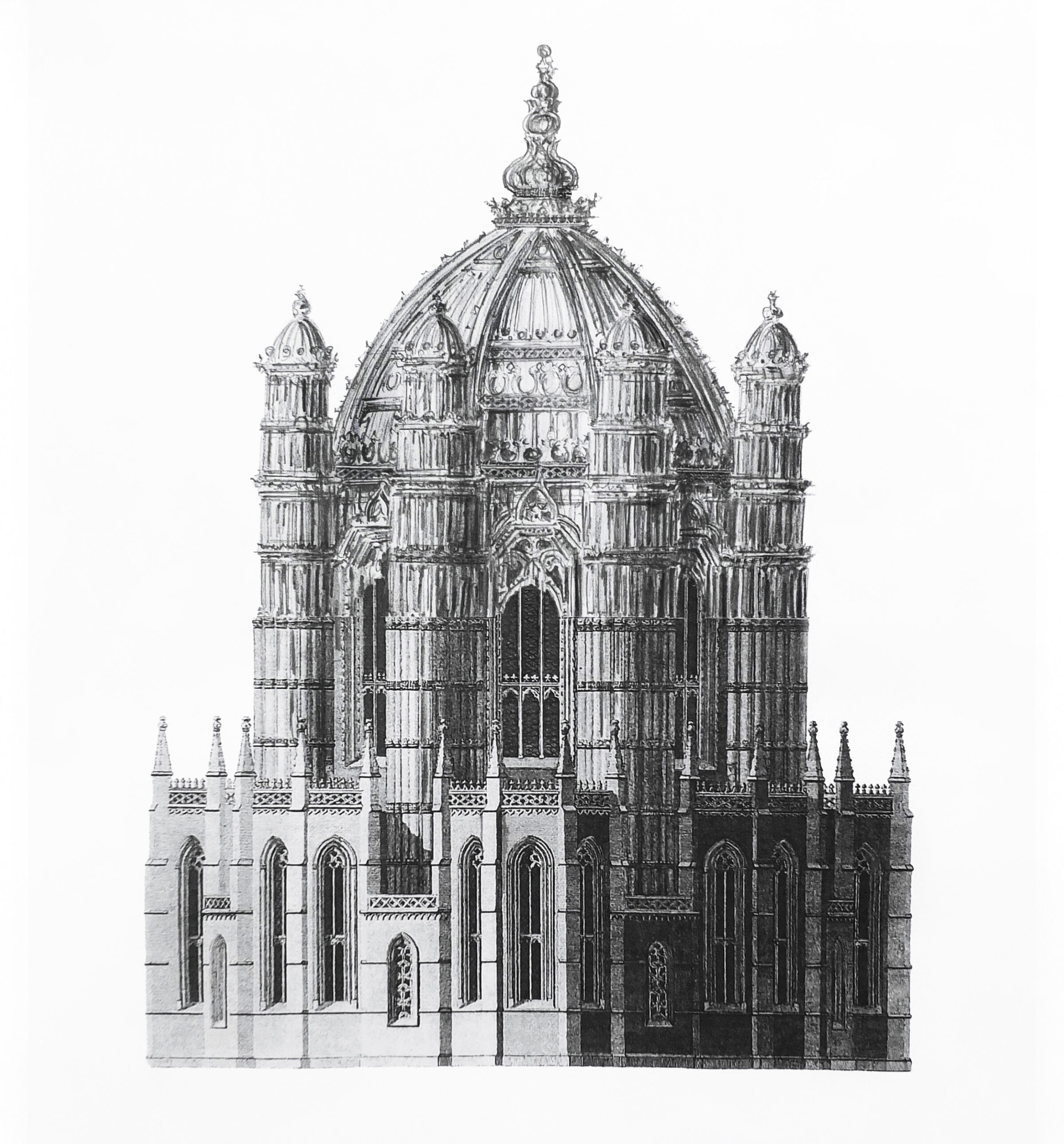 Bathala: Unvollendete Kapellen am Chor