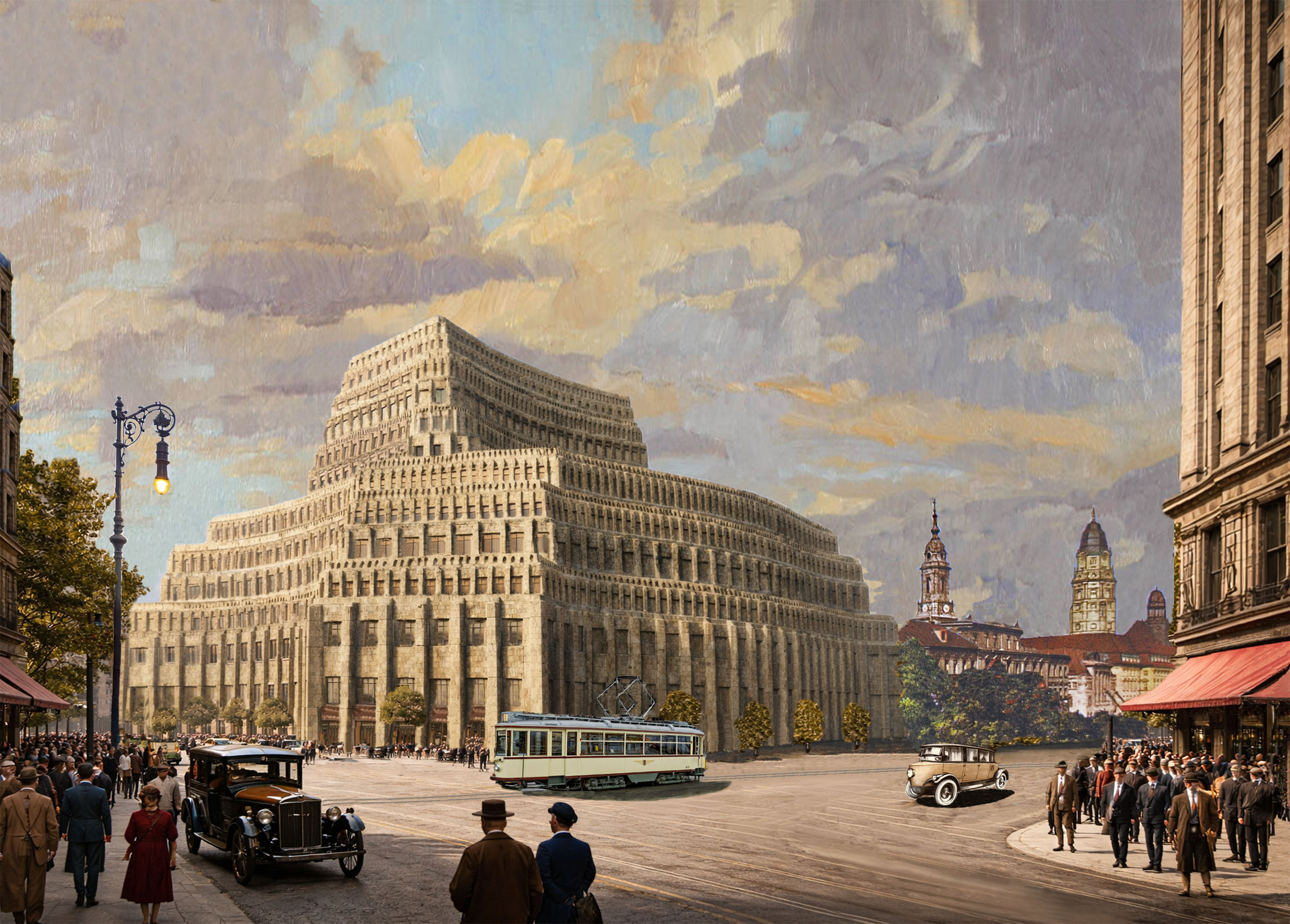 Poelzigs Entwurf zum Neuen Stadthaus am Johannisring.