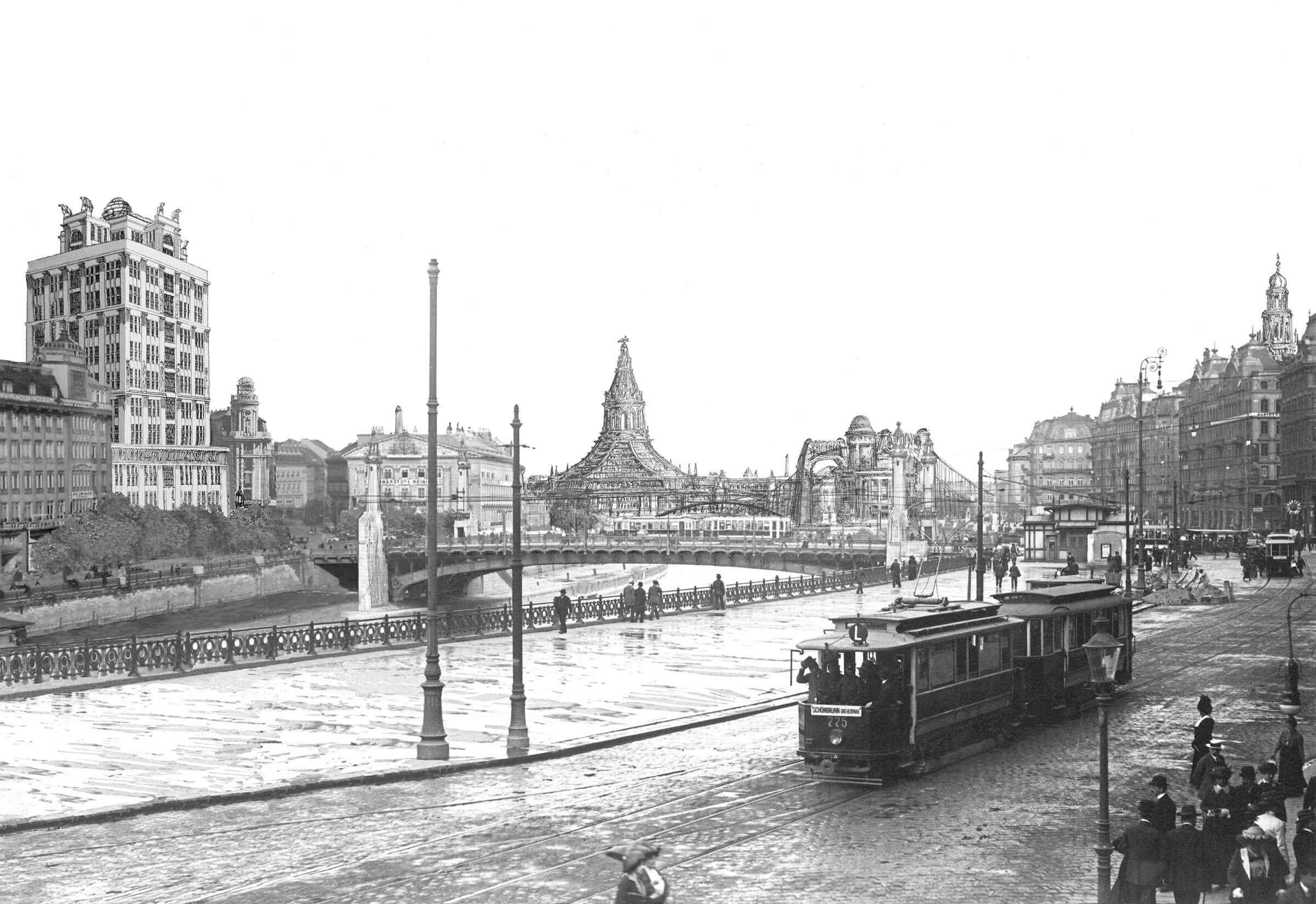 Donaukai mit Verkehrsministerium