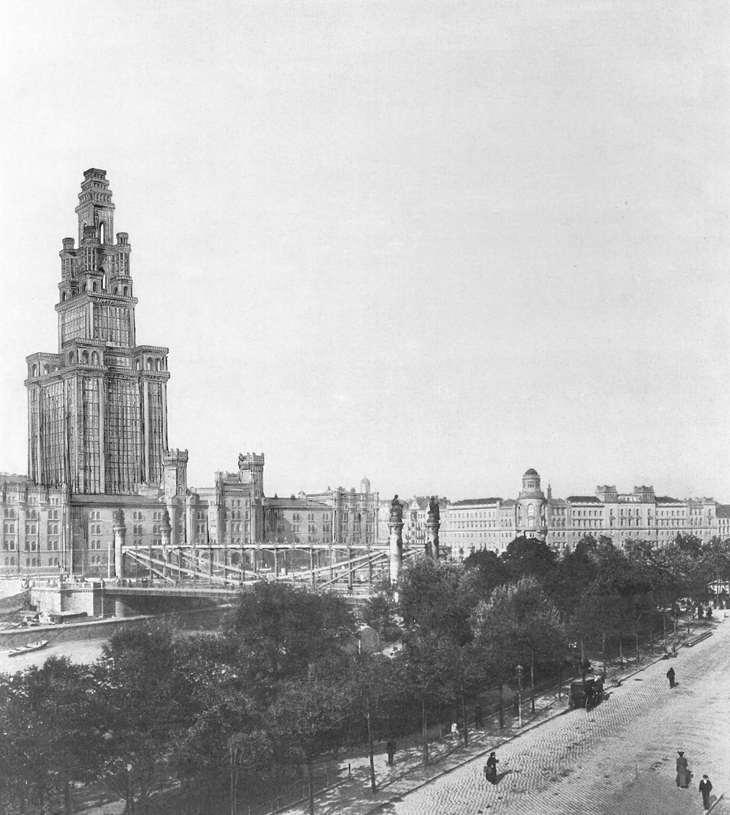 Sanierungsturm in der Rossauer Kaserne