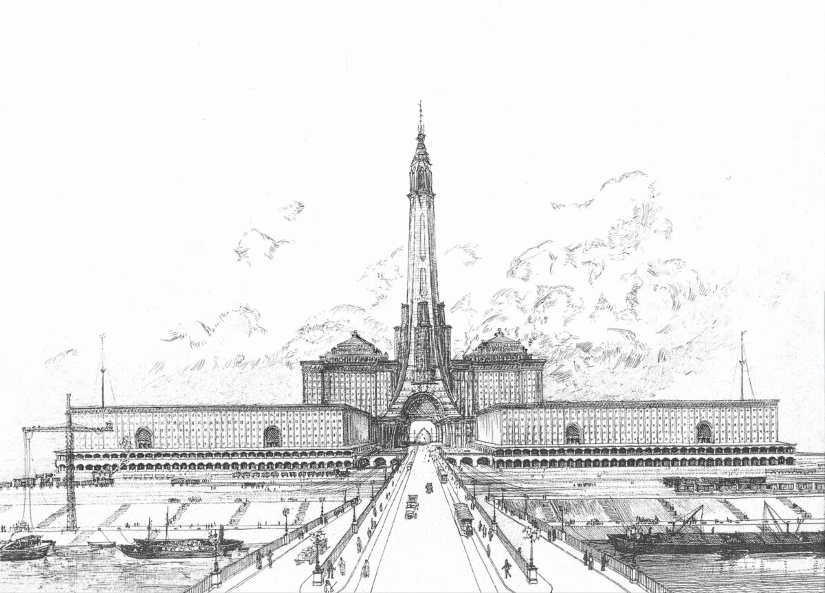 Welthandelszetrum an der Großen Donau