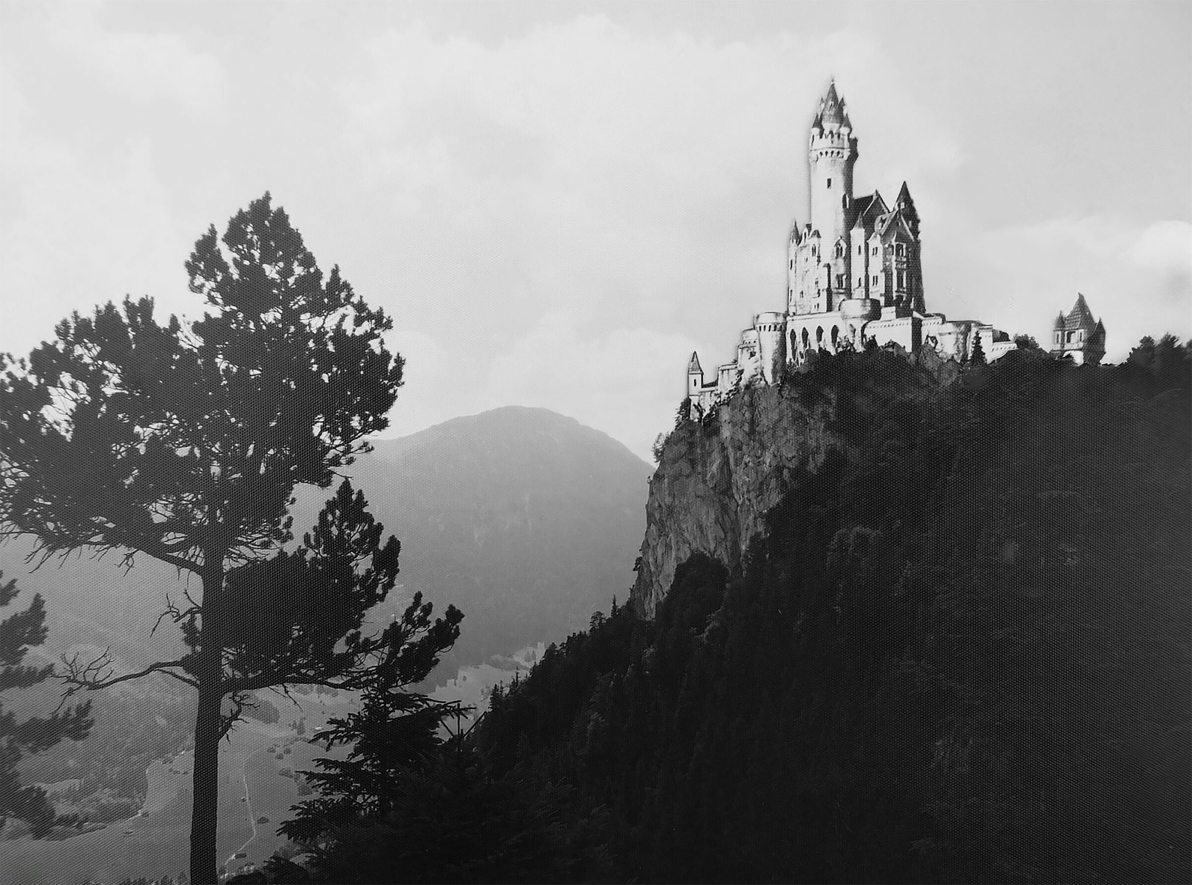 Burg Falkenstein Perspektive von Norden auf dem Falkenstein