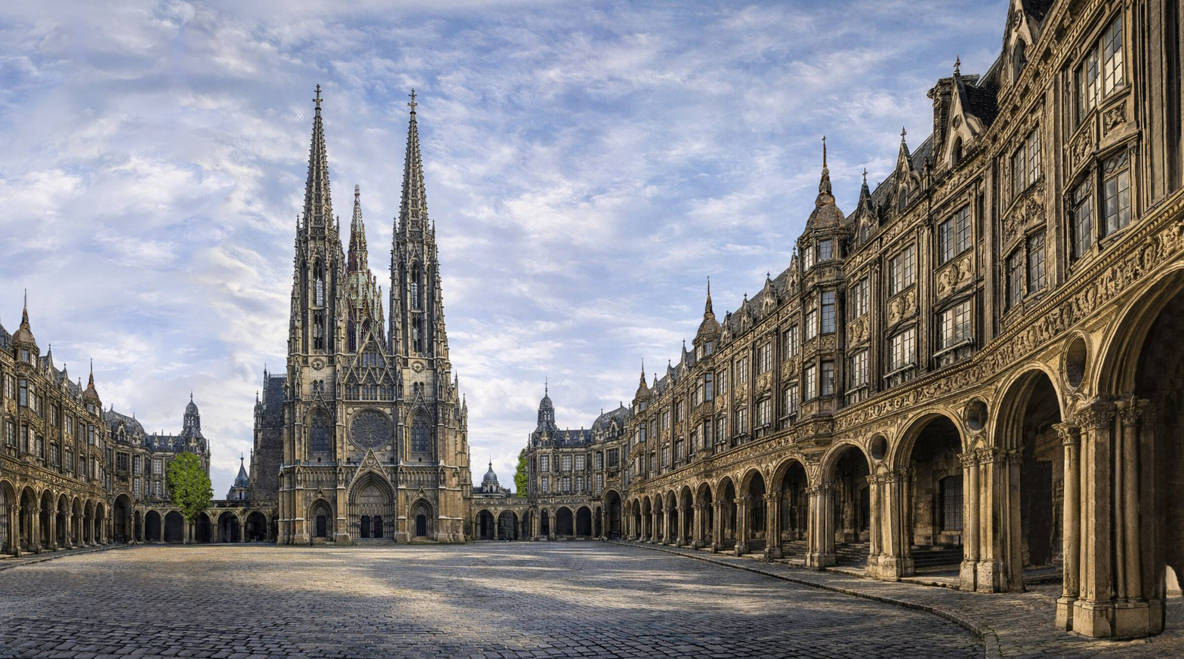 Platz an der Votivkirche wie ihn sich Camillo Sitte erwünschte