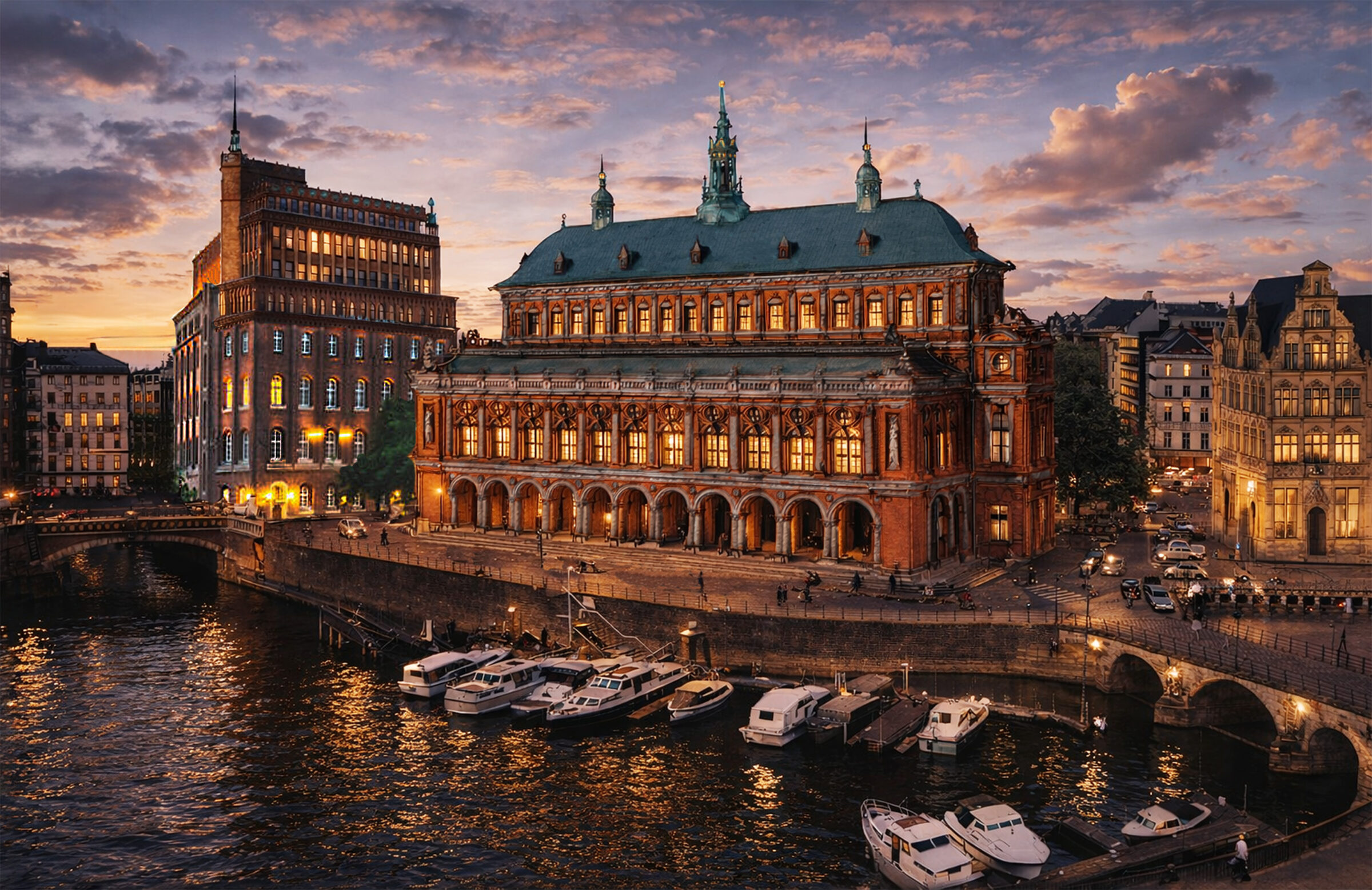 Alter Stadthafen mit dem Commerzium